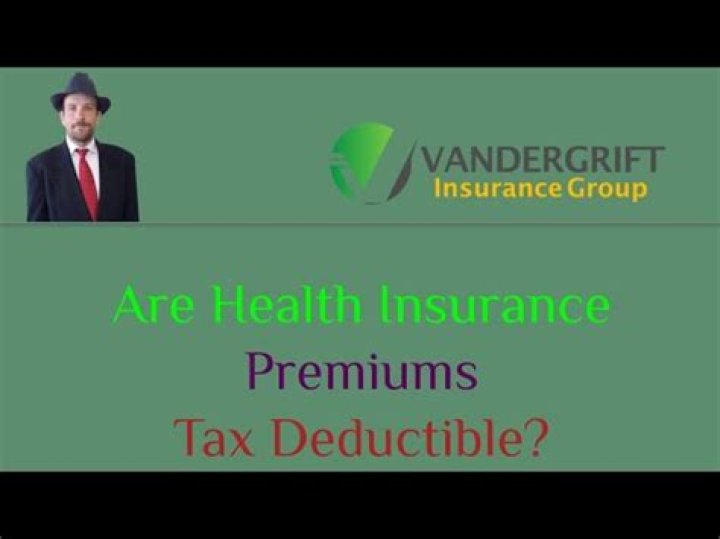 Are your health insurance premiums federally tax deductible?
