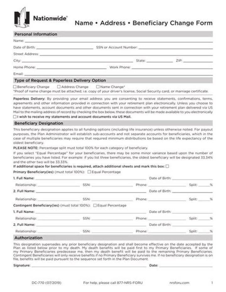 Can a beneficiary be changed without consent?