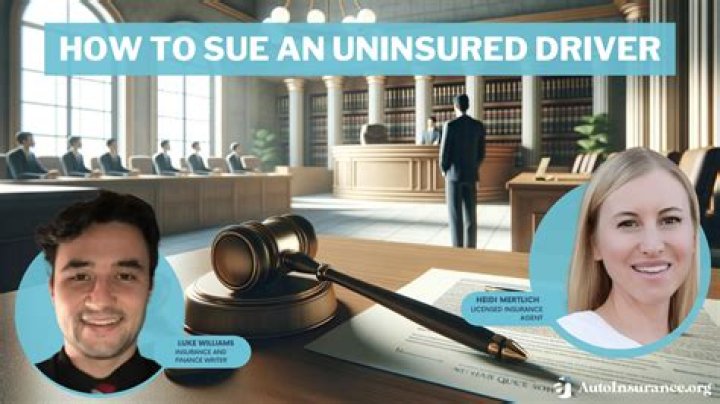 Can I sue a driver who hit me with no insurance?