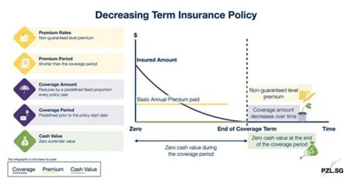 Does a decreasing term policy have a decreasing premium?