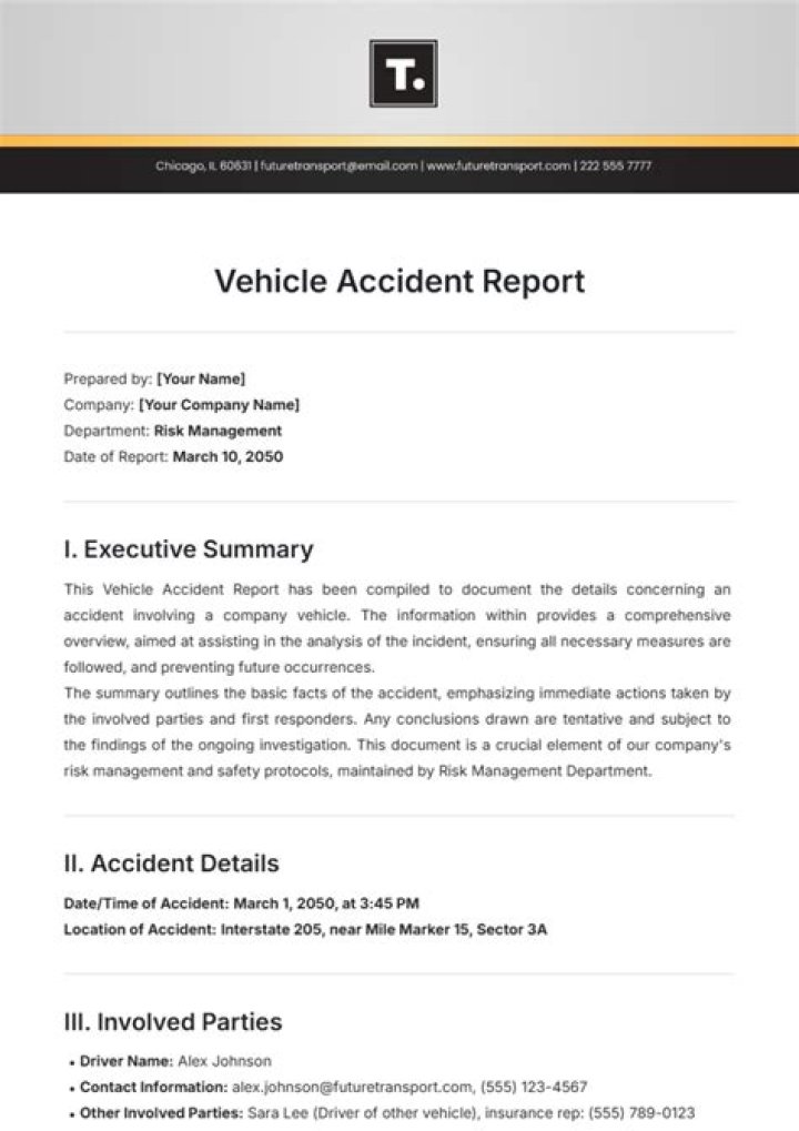 Does an accident report affect insurance?