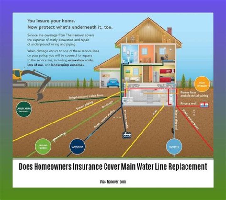 Does homeowners insurance cover main water line?