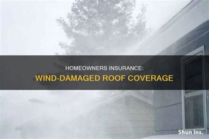 Does homeowners insurance cover roof damage from wind?