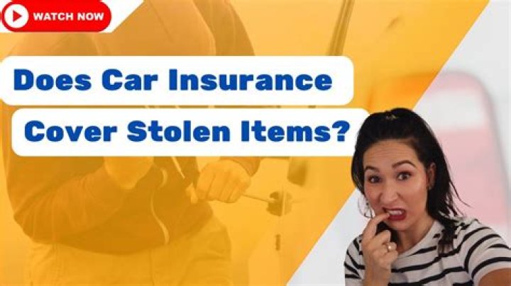 Does insurance cover stolen merchandise?