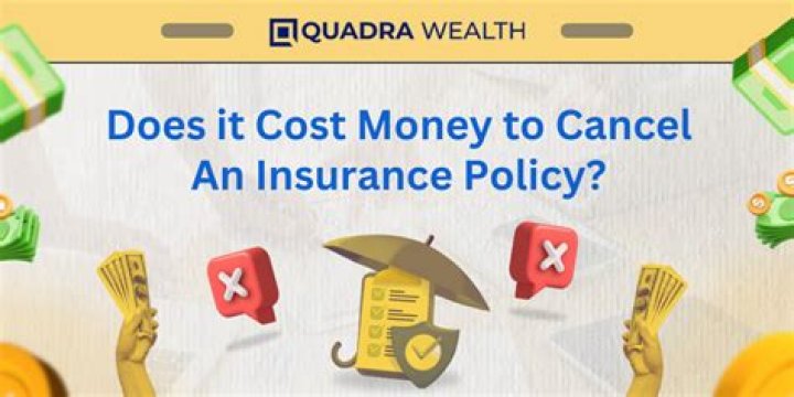 Does it cost money to cancel your insurance?