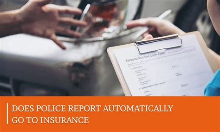 Does police report automatically go to insurance?