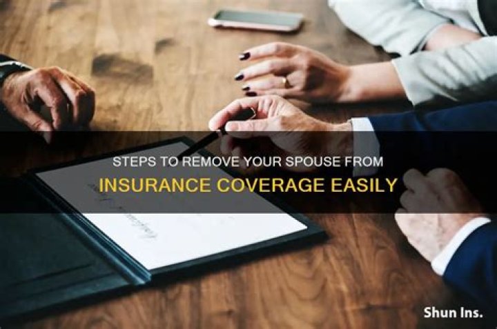 How do I remove a spouse from my health insurance?