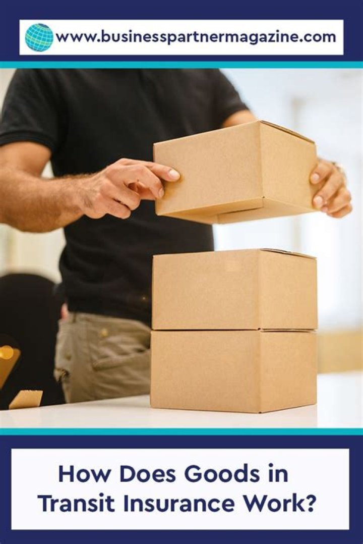 How does goods in transit insurance work?