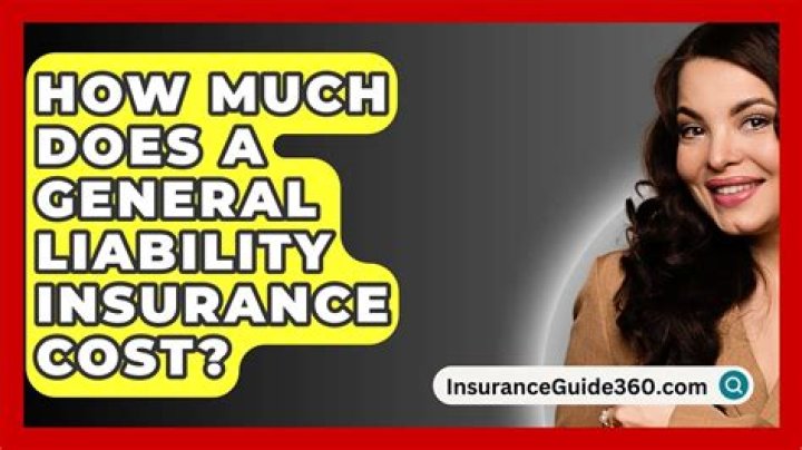 How much does commercial general liability insurance cost?