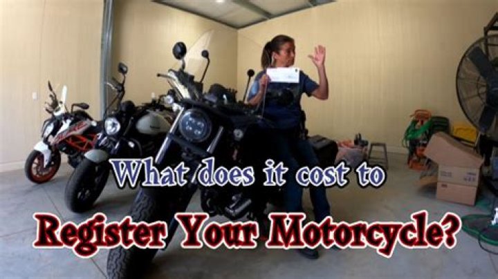 How much does it cost to register a motorcycle in FL?
