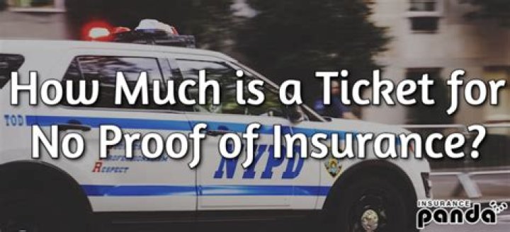 How much is a ticket for no proof of insurance?
