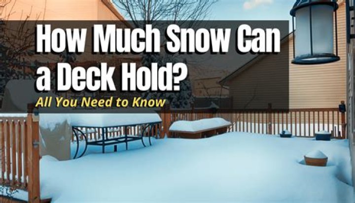 How much snow can a deck hold?