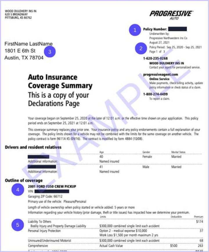 Is Declaration same as proof of insurance?