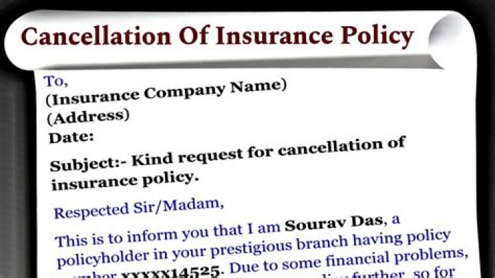 Is it bad to cancel an insurance policy?