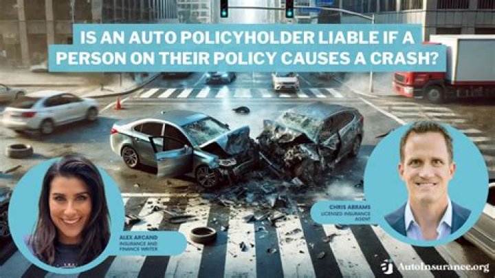 Is the auto insurance policyholder liable if someone on their policy causes an accident?