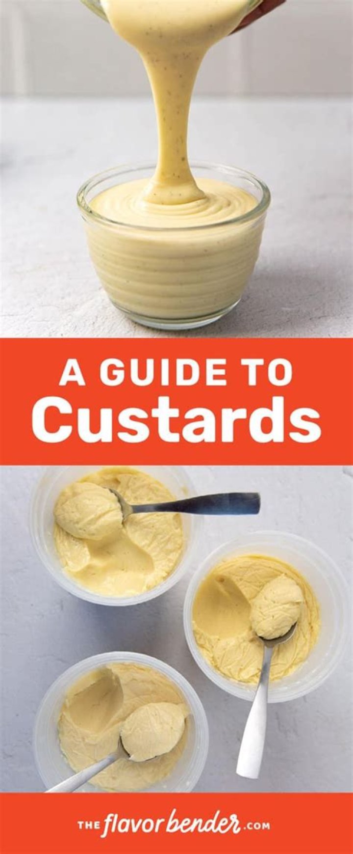 What are the 3 types of custard?