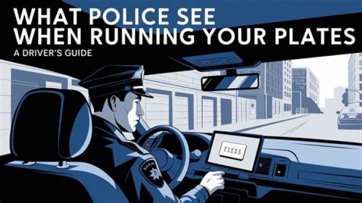 What do cops see when they run your plates California?
