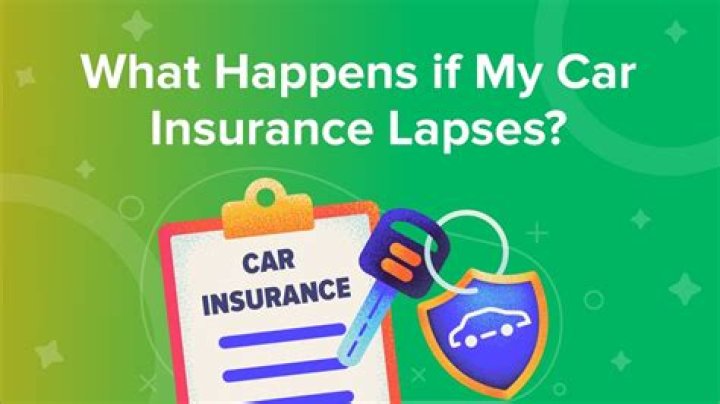 What happens if your vehicle insurance lapses?