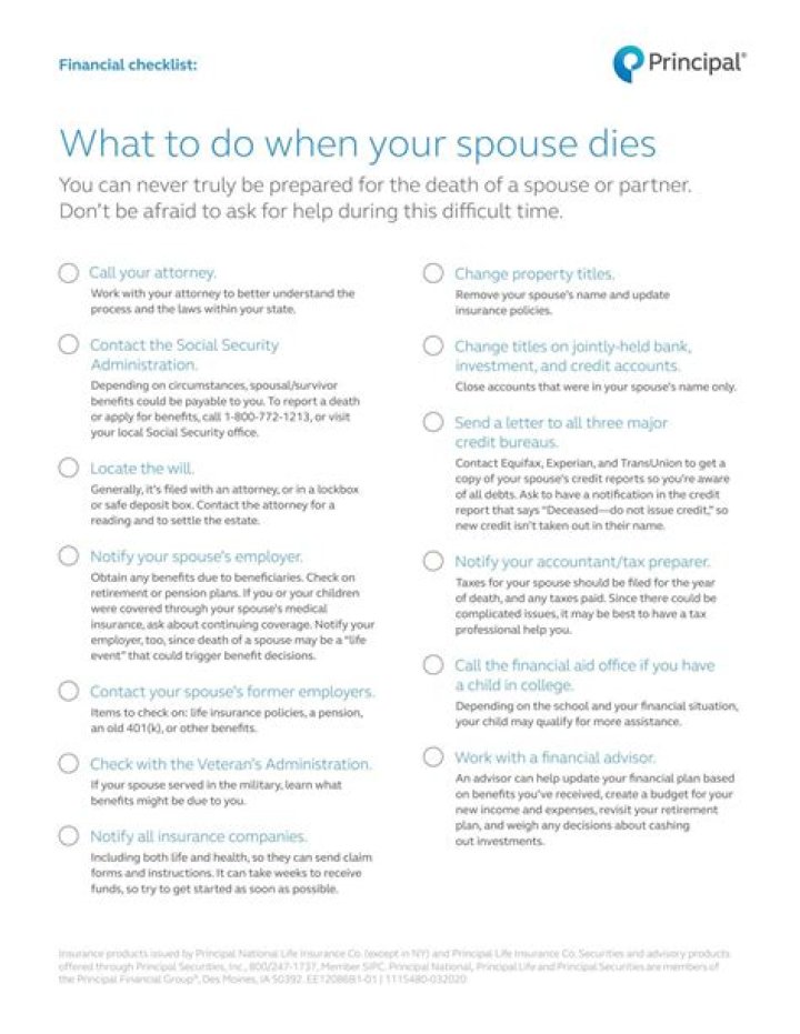 What happens to a car when a spouse dies?