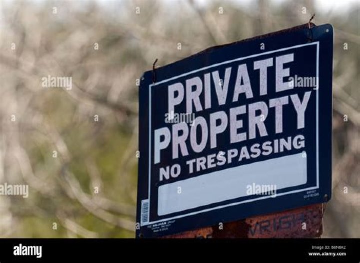 What happens when you hit someone on private property?