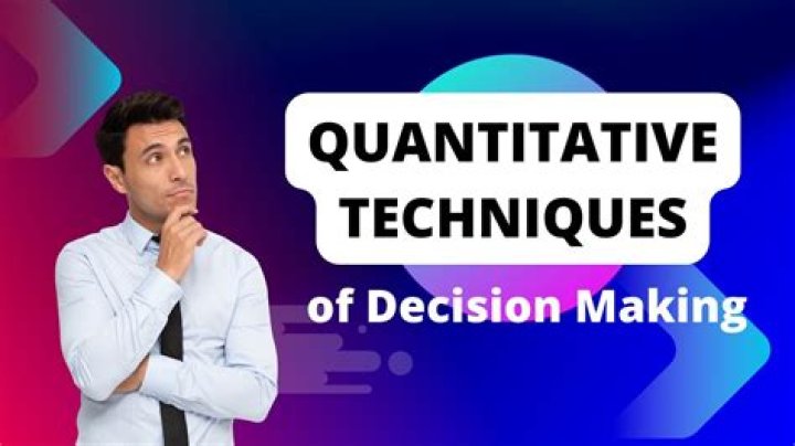 What is an example of quantitative technique?