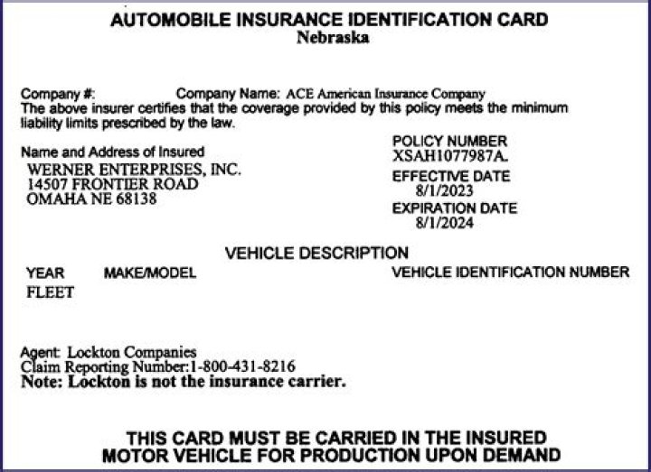What is an insurance card car?
