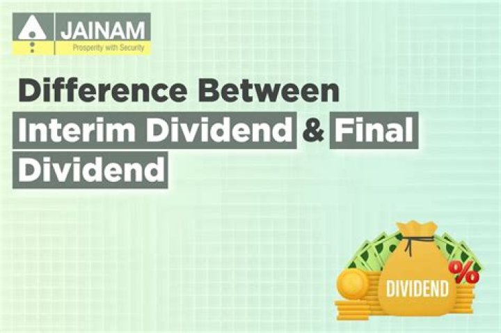 What is dividend and interim dividend?