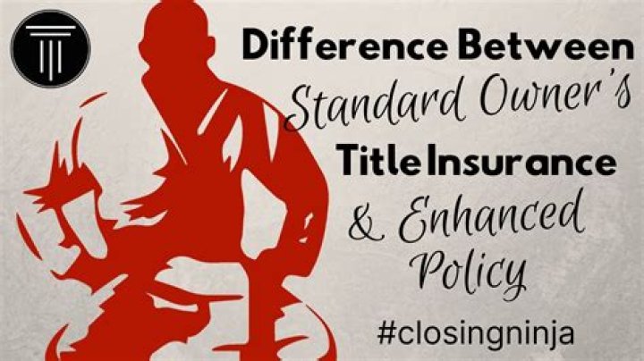 What is the difference between standard title insurance Clta and extended title insurance Alta?