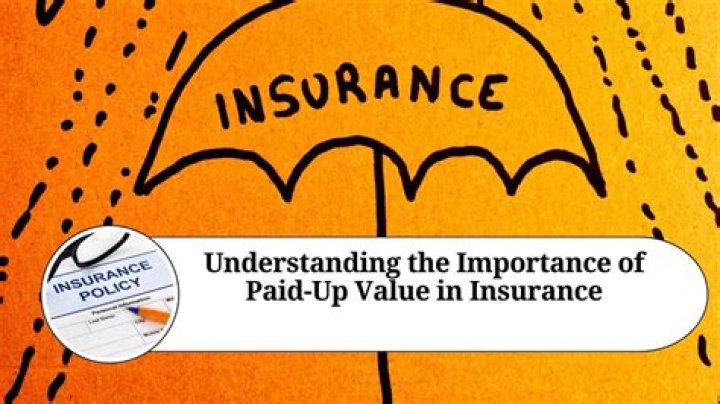 What is the paid up value in insurance?