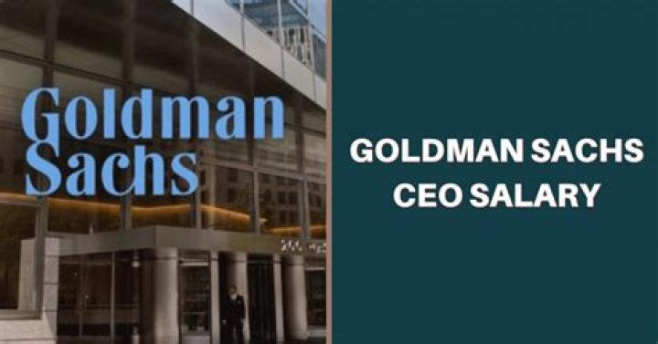 What is the salary of the CEO of Goldman Sachs?