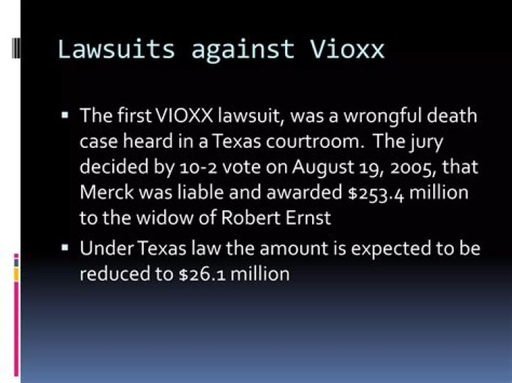 What is the Vioxx lawsuit about?