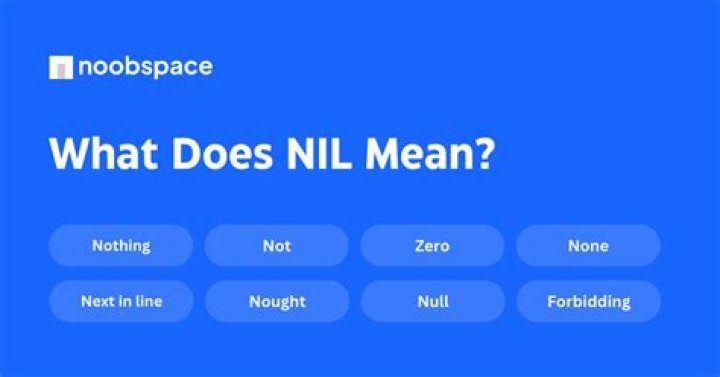 What nil means?