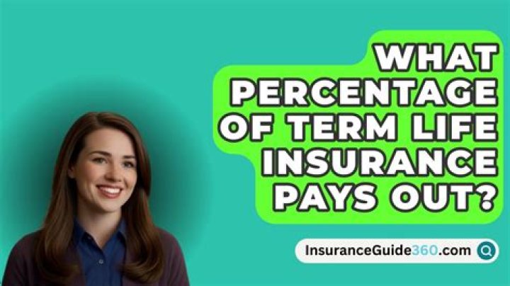 What percentage of term life insurance pays out?