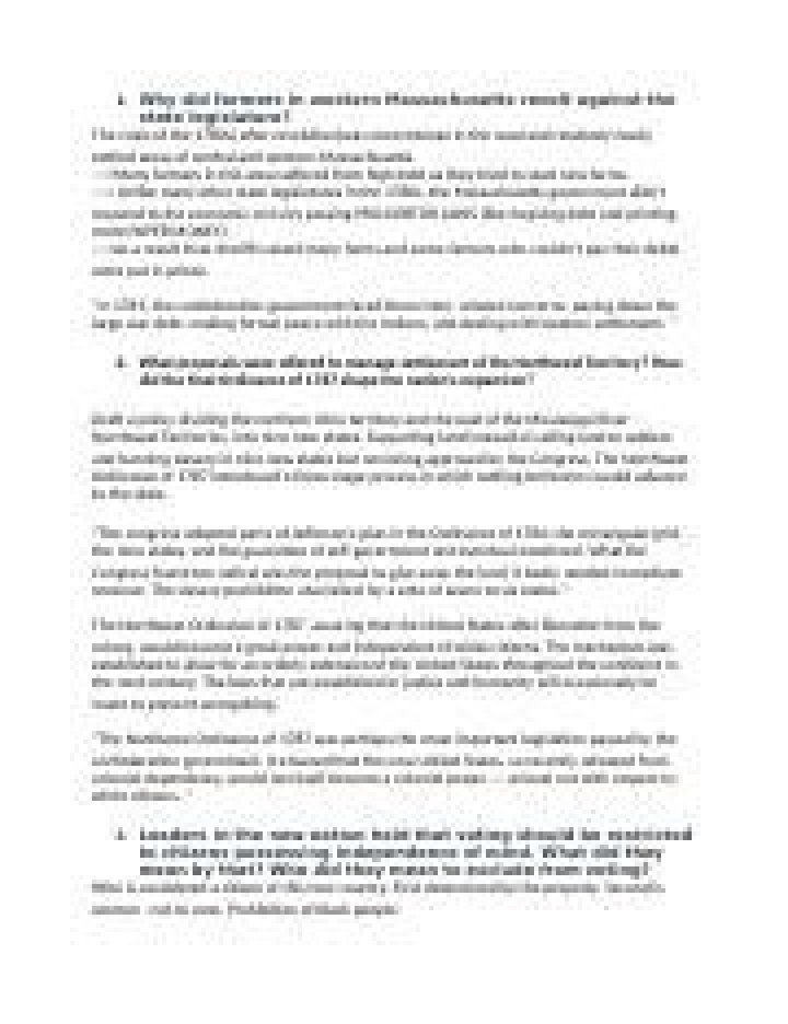 Why did farmers in western Massachusetts revolt against the state legislature?