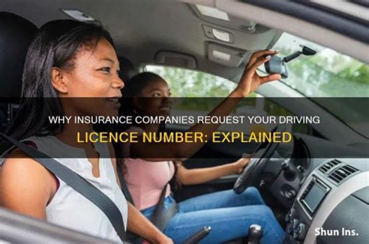 Why do insurance companies ask for driving Licence number?