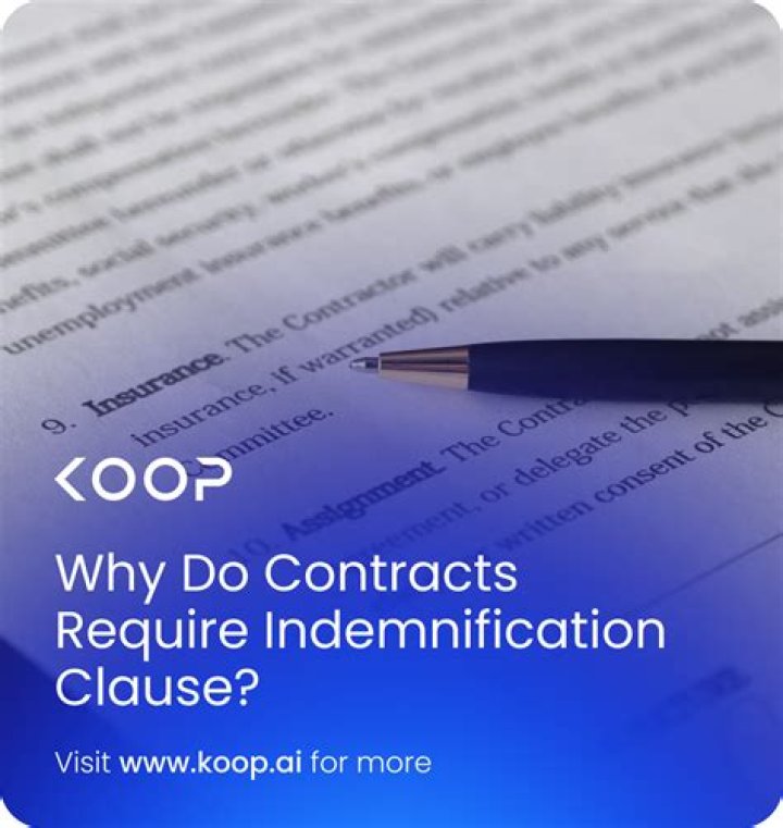 Why is indemnification important in a contract?